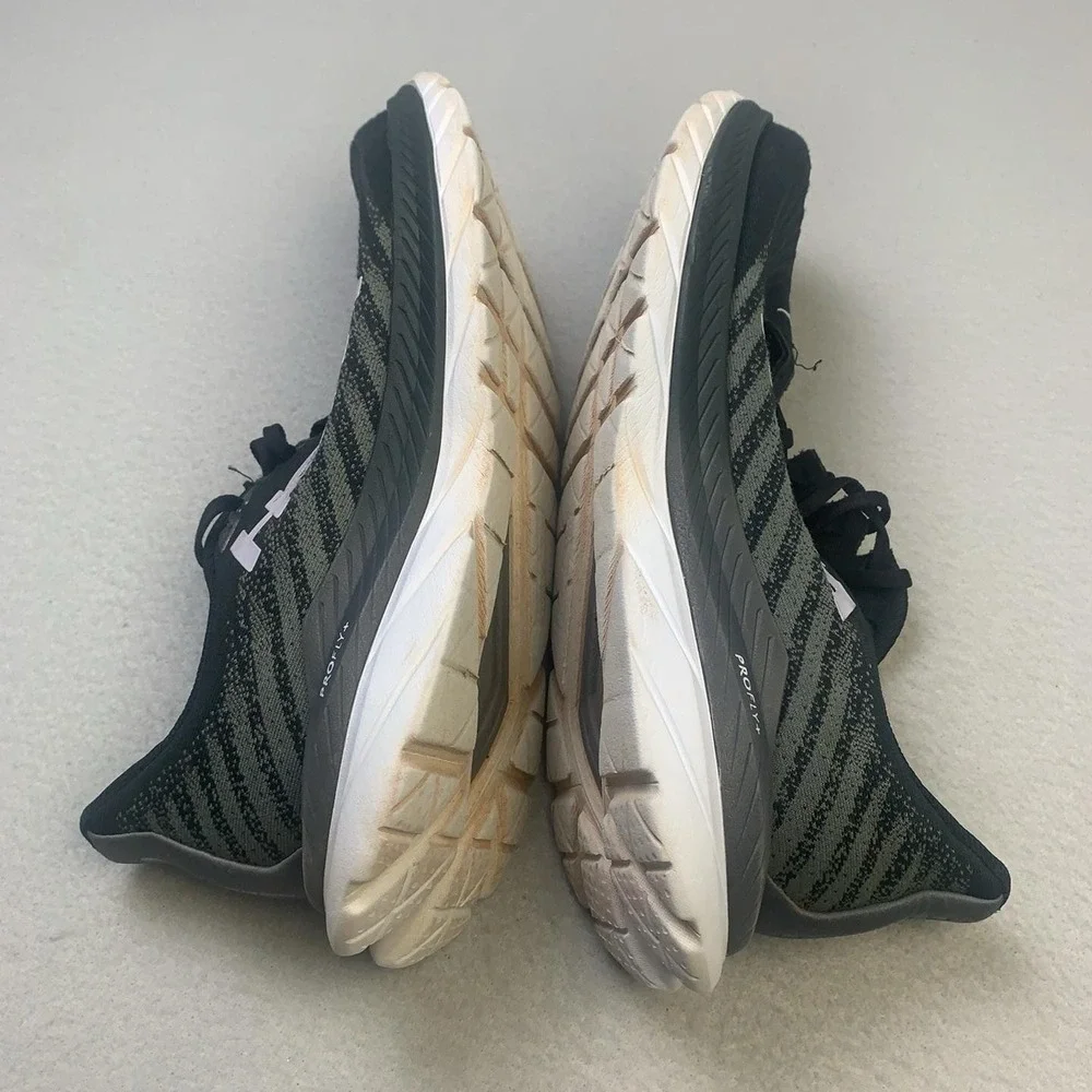 Hoka One One Mach 5 Running Shoes Mens Size 11.5 Black Cushioned 1127893 BCSTL